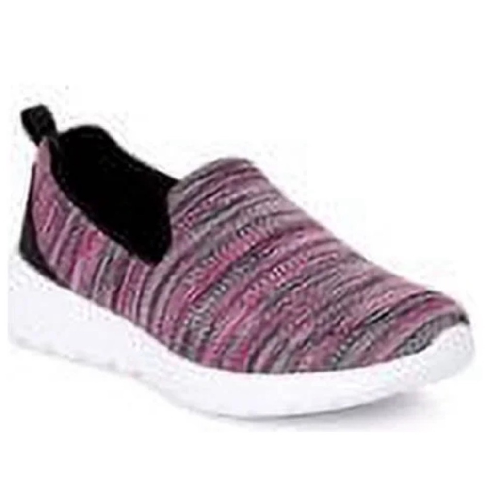 Athletic Works Women's Slip-On Sneakers - Pink and Black